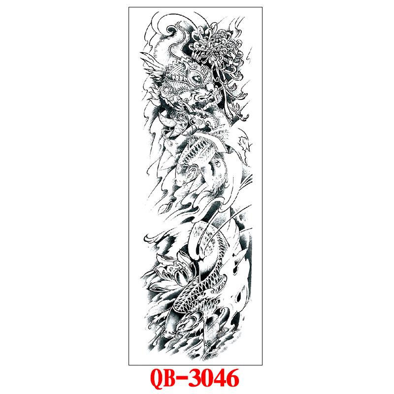 Full Arm Tattoo Sticker Full Arm, Full Arm Big Picture Tattoo Sticker, Flower Arm Tattoo Sticker Tattoo