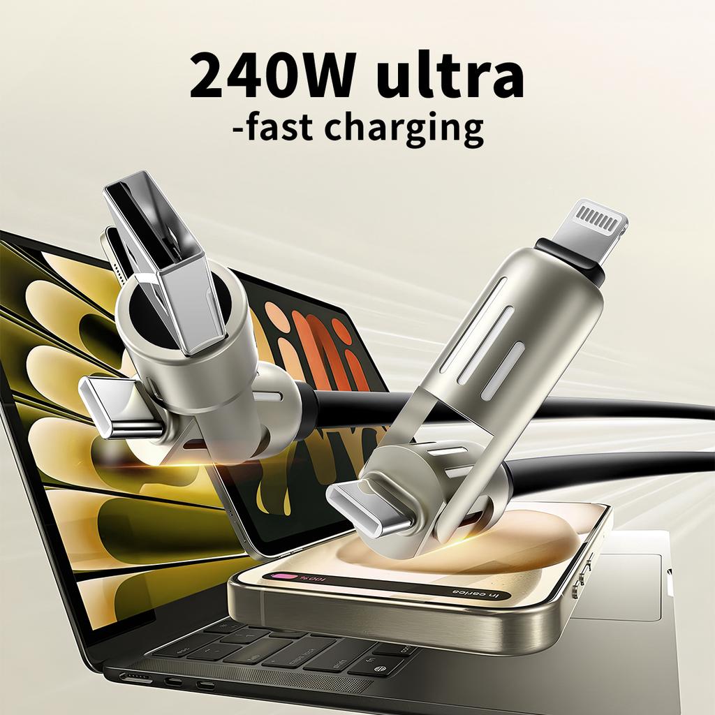 Кабель для передачи данных Type C Профессиональный Гибкий Цветной Дышащий Свет Кабель USB C к USB C Круглый Корпус для Ноутбуков для Компьютеров