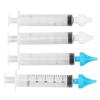 4pcs Professional Baby Nasal Irrigator Syringe Type Silicone Infant Nose Ear Cleaner Rinsing Device