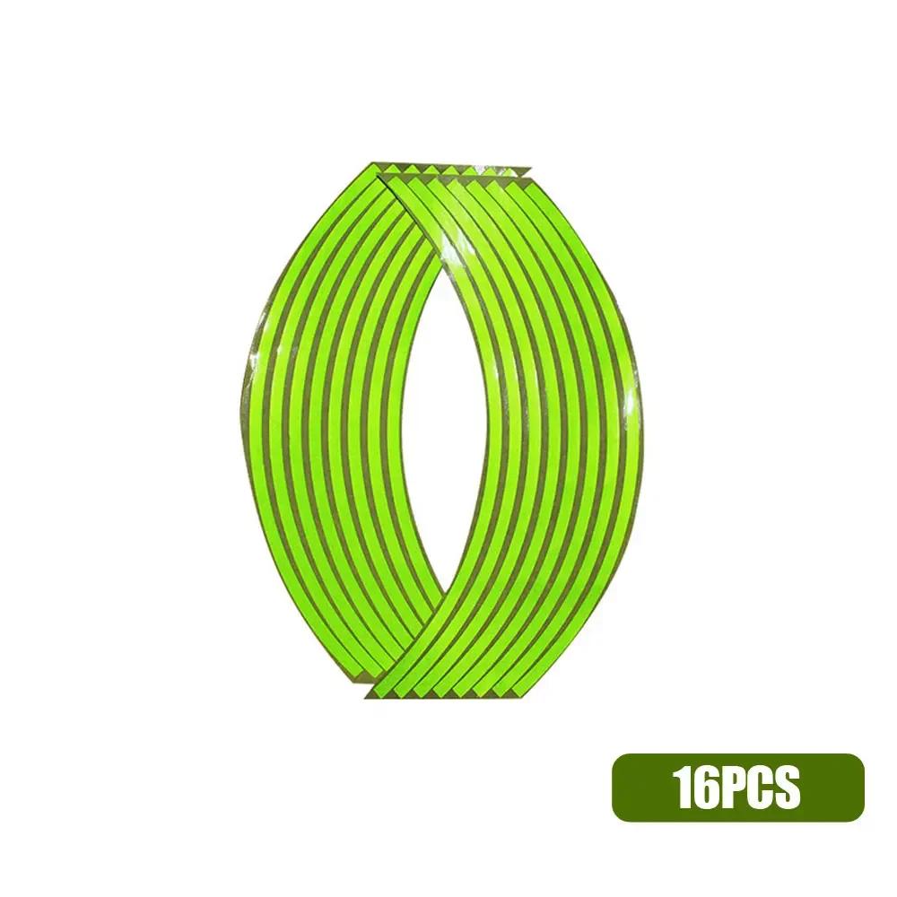 18'' Наклейка на мотоцикл, обод колеса, светоотражающие полосы, декоративные полосы, автомобиль, велосипед, мотоцикл, велосипед, флуоресцентные наклейки для декора