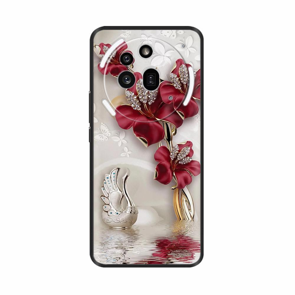 Чехол для Nothing Phone 3A Pro A059P Милый мультяшный расписной чехол Ударопрочный мягкий ТПУ чехол для телефона Для Nothing Phone 3A Pro Phone3A
