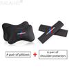 Car Seat Neck Pillow Headrest Cushion Protection Shoulder Pads For BMW Performance M2 M3 M4 M5 M6 E46 E90 E60 F10 F30 Accessorie msbr98