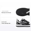 Li Ning Удобные Универсальные Нескользящие Прочные Низкие Повседневные Туфли Детские Кроссовки Белые Черные YKCU012-5
