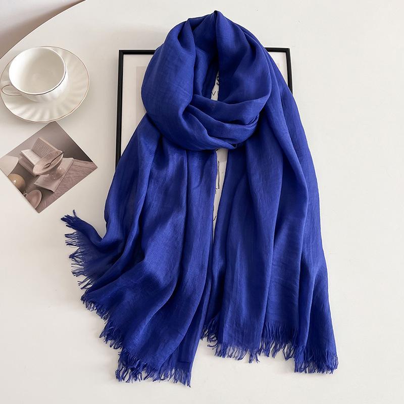 New Ramadan Big Size Women High Quality Muslim Hijabs Plain Solid Color Scarf Shawls Lady Wraps Headwear Pashmina