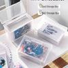 Guka Small Card Sleeves Box - Transparent Dustproof, Large Capacity Flip-Top Storage & Organizer