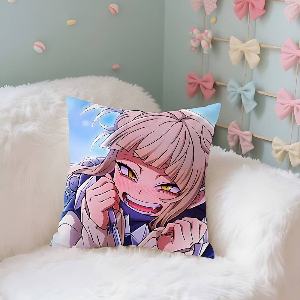 Anime Cute TtogahimikoS Throw Pillow Covers Pattern Cushion Cover Suitable For Sofa Bedroom Car Pillow Cover