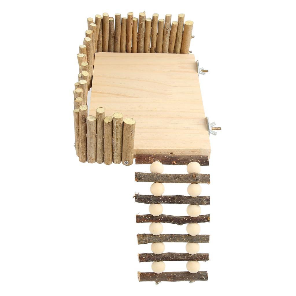 Платформа для лазания хомяка деревянная жевательная игрушка игровая площадка для маленьких домашних животных с ограждением для сахара