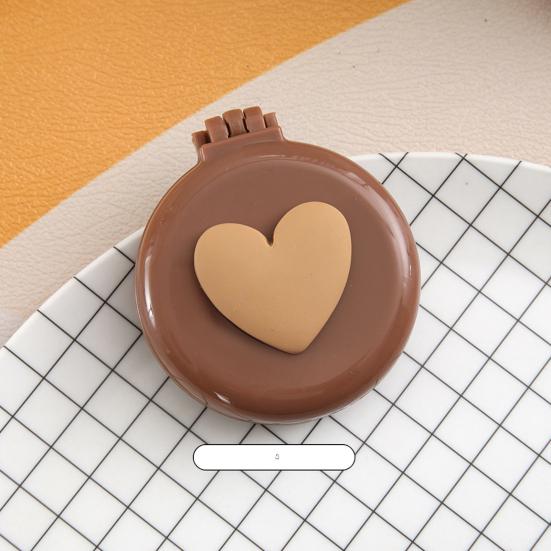 Мини-складная расческа 2-в-1 с зеркалом для макияжа, портативная дорожная расческа с воздушной подушкой, массажная расческа для кожи головы для женщин и девушек, распутывающая расческа