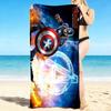 1Pc Captain America Shield Beach Towel Quick Dry Multiuse For Beach Pool Gym Yoga Home Travel Christmas Halloween Xmas Gift S1210