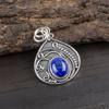 Lapis Lazuli Pendant Handmade Gemstone Jewelry, 925 Solid Sterling Silver Pendant ,Unique Design Jewelry Pendant