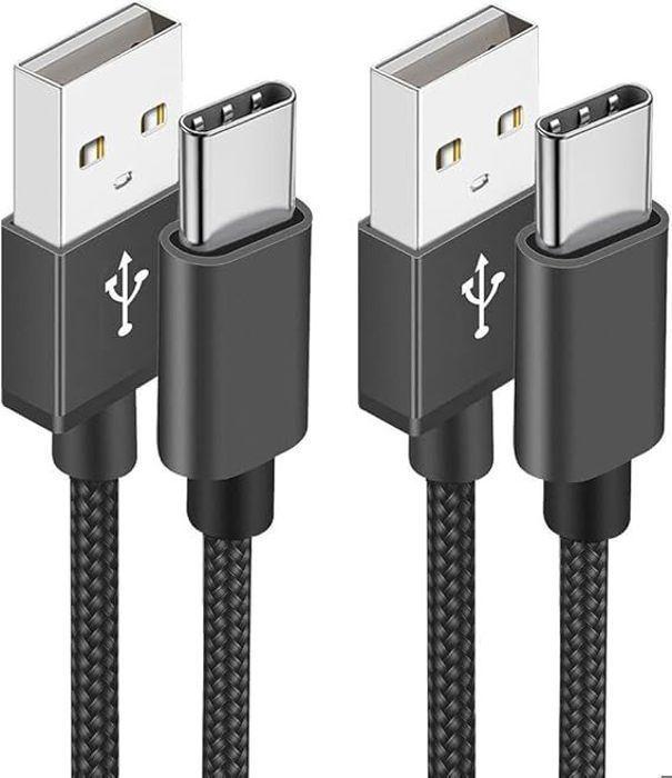 USB C Cable, [1M/Pack of 2] 3A Fast Charging USB C Cable Braided Type C Charger Cable USB To USB C Cable for Samsung Galaxy S21 S22