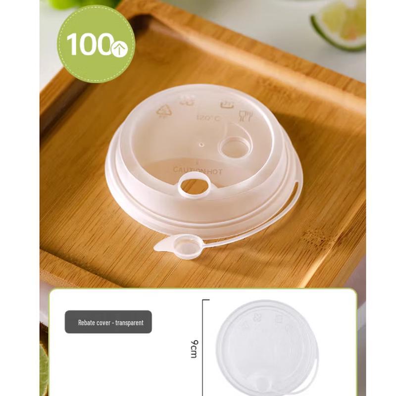 Прозрачные одноразовые пластиковые стаканчики Xingduo с крышками