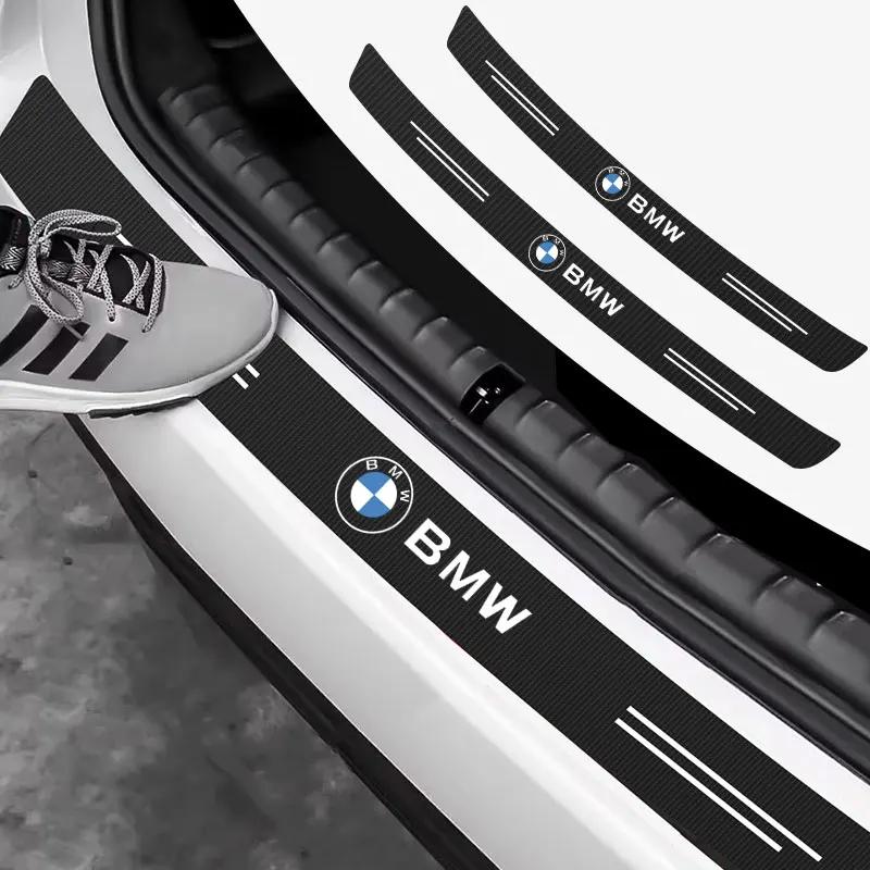 Для автомобиля BMW Задний бампер Багажник Защитная наклейка из углеродного волокна Защитная пленка от царапин Для BMW M E46 E90 E91 E87 E60 E93 F10