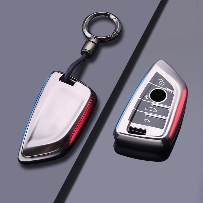 Metallic Gray Tpu For Bmw F20 G20 G30 X1 X3 X4 X5 G05 X6 X7 G11 F15 F16 G01 G02 F48 Remote Smart Car Key Case Cover Fob Holder
