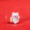 Micro Landscape Decoration for Good Luck and Fortune Cat Resin Crafts Car Cat Decoration Tabletop Home Decoration