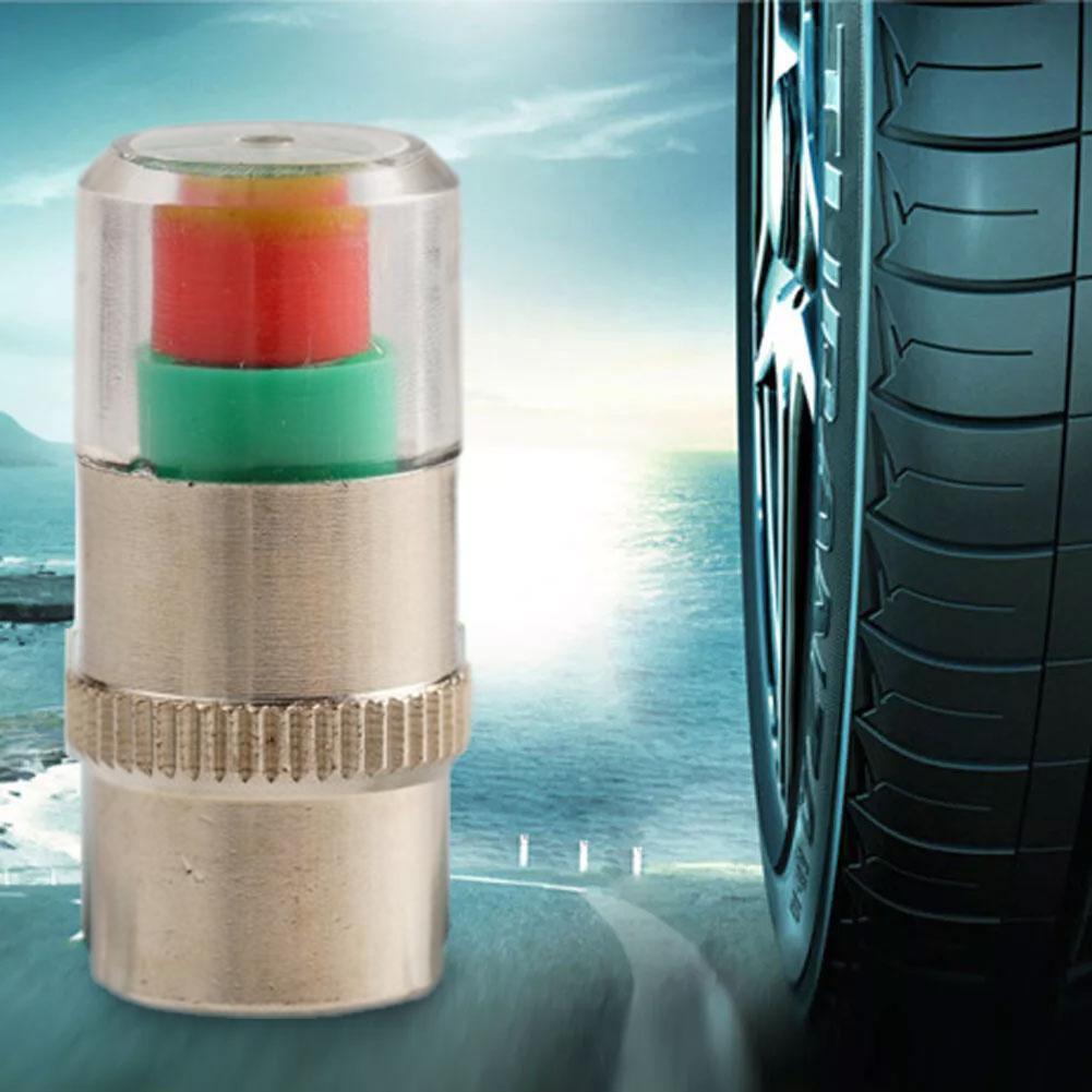 4 шт. Индикатор давления в шинах автомобиля, манометр для шин, индикатор оповещения, мониторинг крышки клапана, датчик внешнего обнаружения клапана