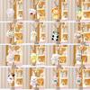 Rabbit Panda Keychain Cute Cartoon Girl Backpack Decorative Pendant Plush Doll