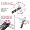 T Bevel Digital Angle Ruler with 6in Sliding Stainless Steel Ruler 360 Degree Digital Protractor Woodworking Measurement Tool