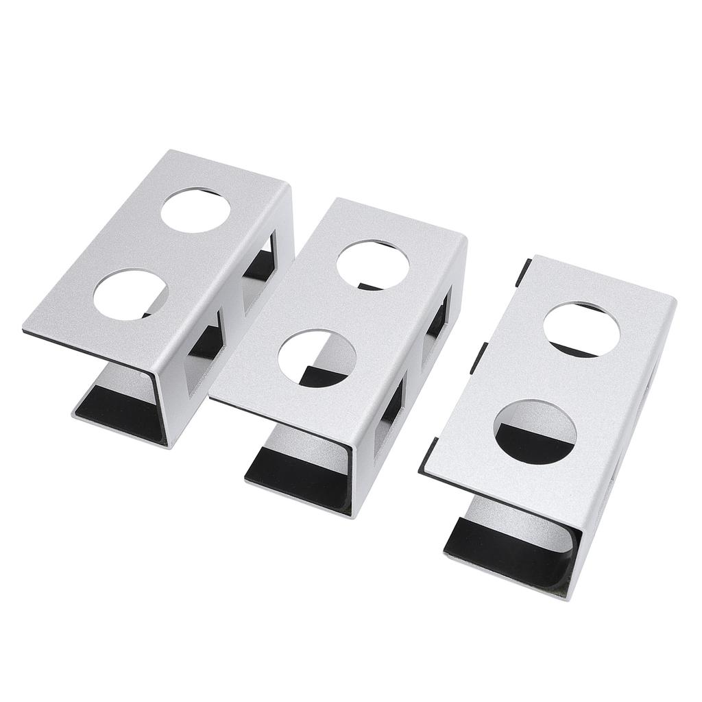 Under Desk Laptop Mount Aluminum Alloy Metal Under Desk Shelf Device Holder with Anti Scratch