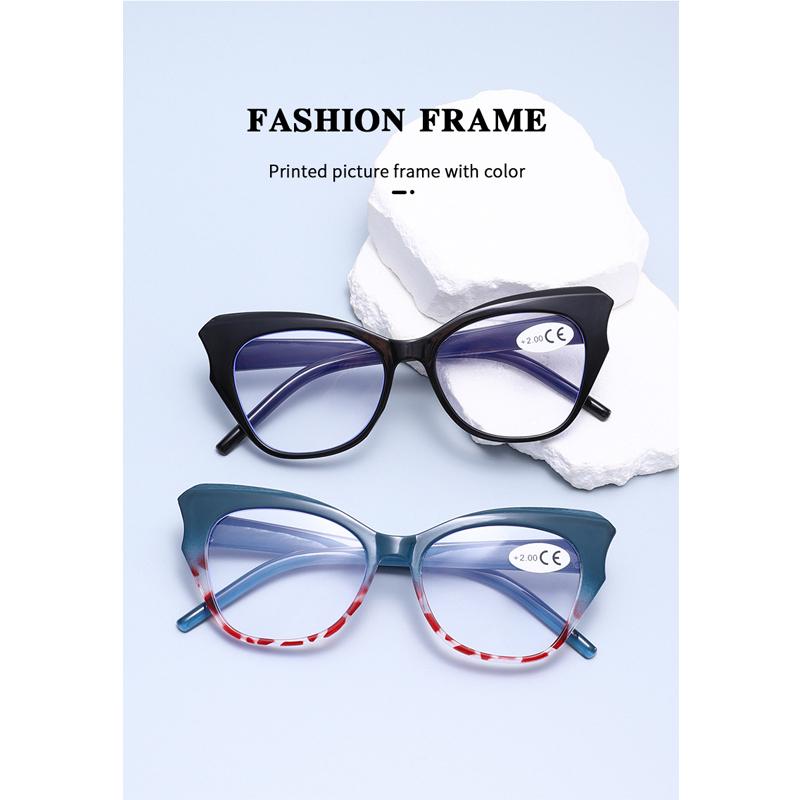 Женские очки для чтения «кошачий глаз» с защитой от синего света и коррекцией дальнозоркости