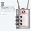 Portable Padlock TSA Customs Lock Smart Combination Lock Padlock with Steel Cable Customs Code Lock