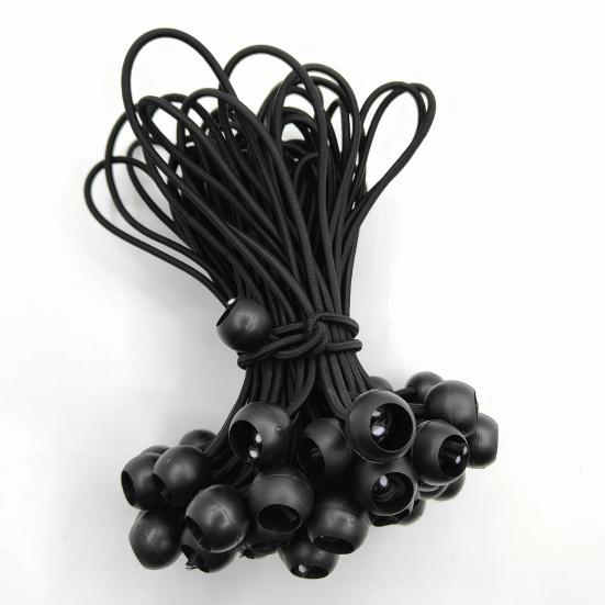 15/40/60 шт. Эластичные шнуры с шариком Сверхпрочные Для улицы Кемпинг Палатка Тент Навес Брезент Крепежный шнур Устойчивая к УФ-лучам Эластичная веревка с пластиковым шариком