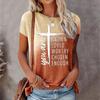 Summer New Fashion Women's Clothing 3d Print T-shirt Daily Wear Top's Shirt Casual Simple Letter T Regular Shirt Streetwear