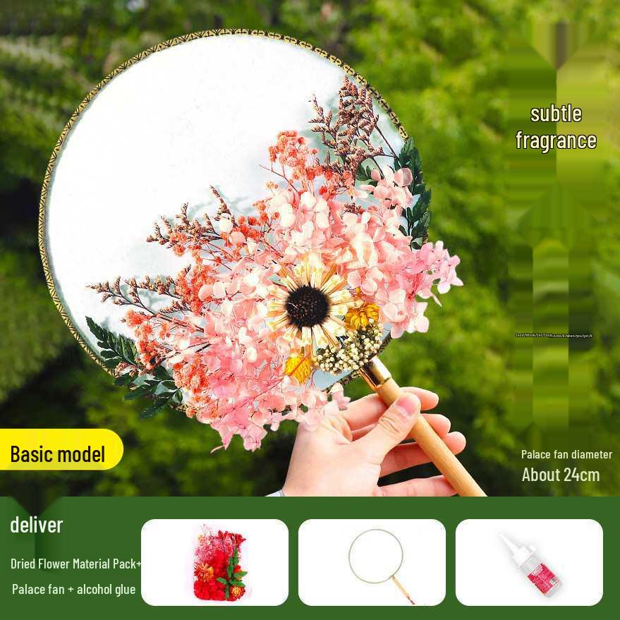 Dried Flower Fan DIY Kit for International Women's Day - Team Building & Handmade Gift