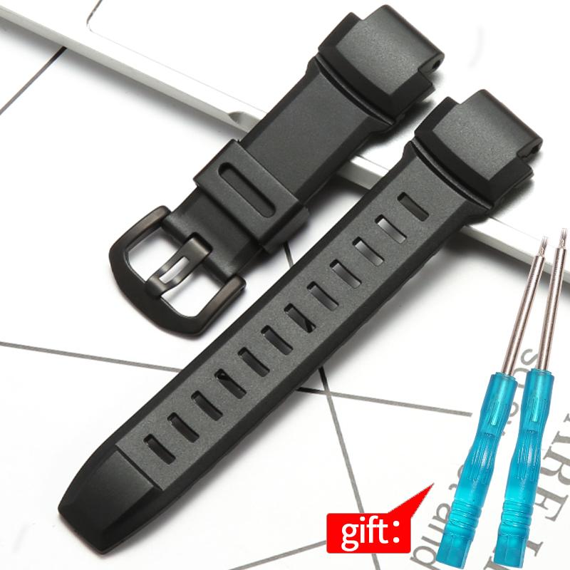 Аксессуары для часов Casio Protrek PRG 260 500 510 250 PRW-3500 2500 5100 Мужской ремешок Браслет Водонепроницаемый Смола Резина Ремешок для часов