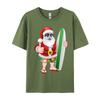 Cool Santa Surfboard Shades Cartoon Comfortable T Shirt Company Cool Cotton Fabric Men T Shirt Hip Hop Tee Shirts Wholesale