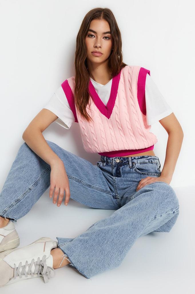 Women's Elegance Style Sweater Stone Crop Hair Knitted Knitwear Sweater