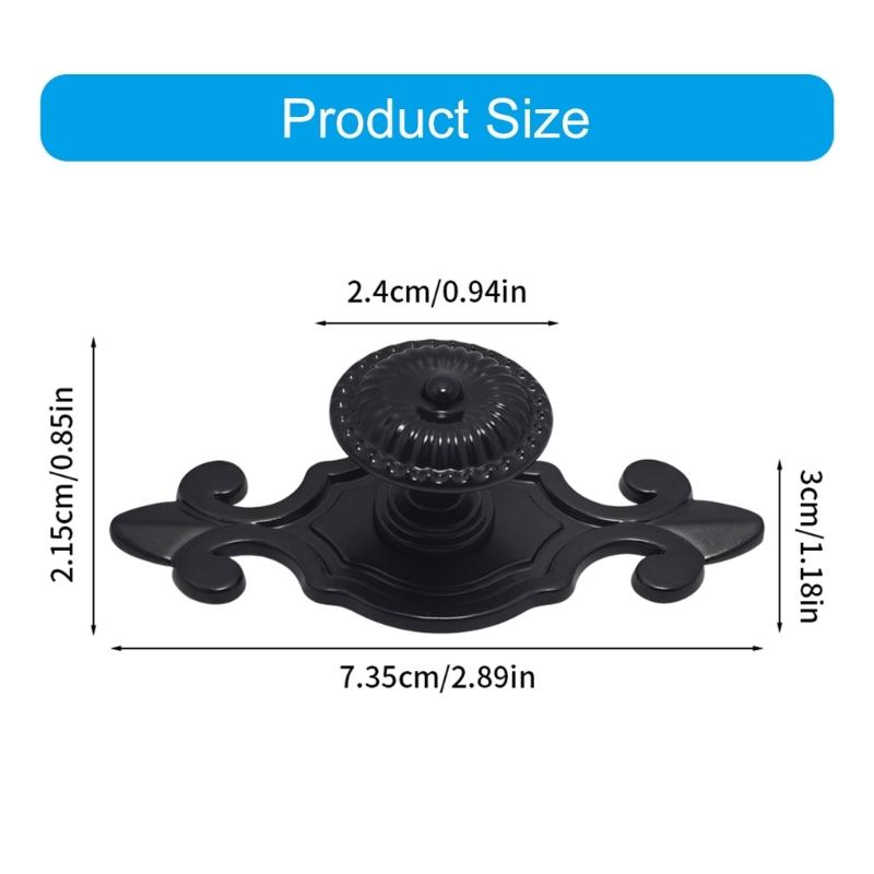 Набор из 2 антикварных ручек для ящиков, ретро ручки для шкафа, легкая установка, прочный дизайн, длина 7,35 см для мебели