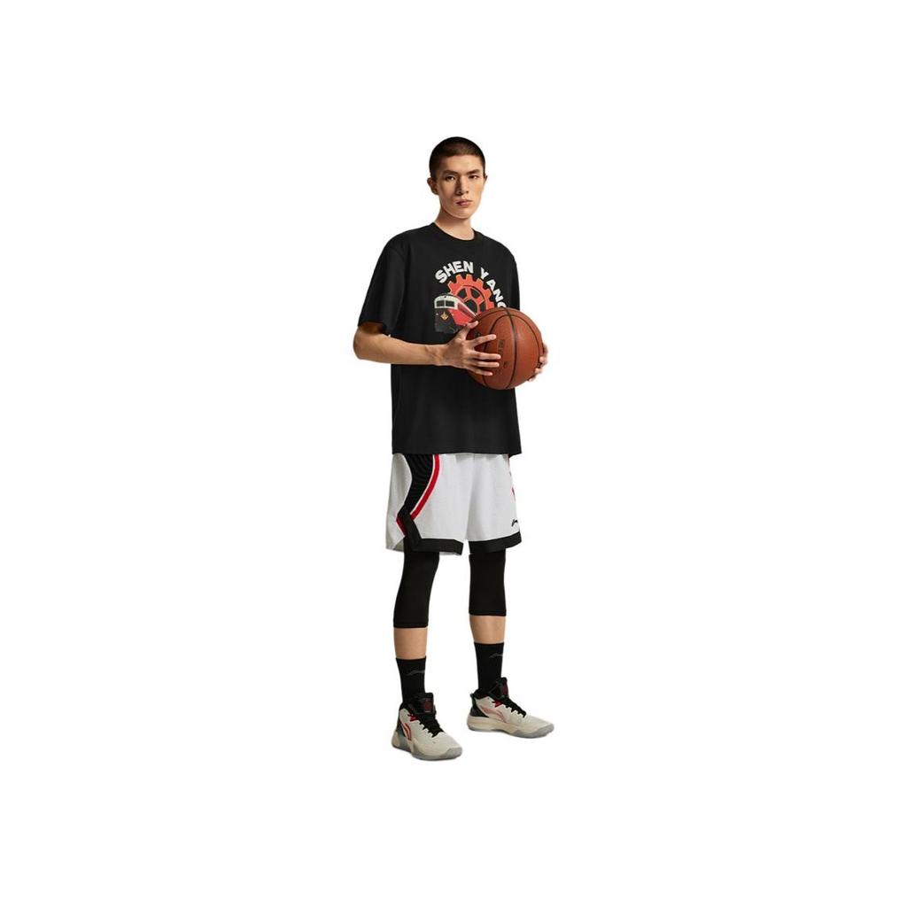 Футболка Li Ning Professional Basketball Series Jimmy Butler China Tour с круглым вырезом, удобная повседневная свободная с коротким рукавом и принтом, мужские топы AHSUG17-1