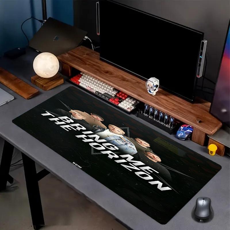 Bring Me the Horizon Print Mouse Pad, Anti‑Slip Desktop keyboard Mat, for PC Laptop Gaming Working Daily Use, Cool Festival Surprise Gift