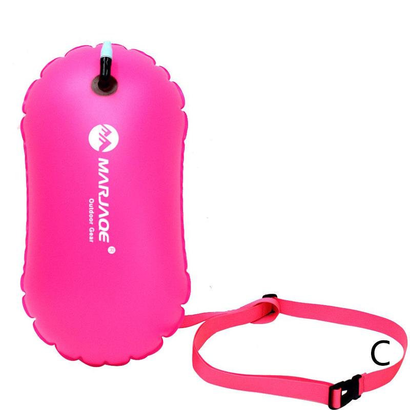 Waterproof Dry Bags Swim Bouy Float Swimming Marine Safety Inflatable Bag Waist Belt for Swimmer,Training,Kayaking,Snorkeling