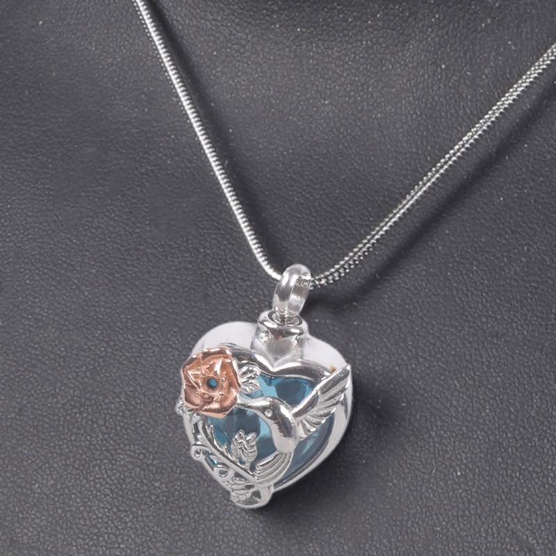 Мемориальное ожерелье, контейнер для праха, медальон, кремационное украшение на шею для праха/волос, элегантное ожерелье-медальон для женщин и мужчин