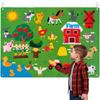 Starry Sky Payment Felt Board Stories Set Montessori Felt Puzzle  Wall Hanging Decoration