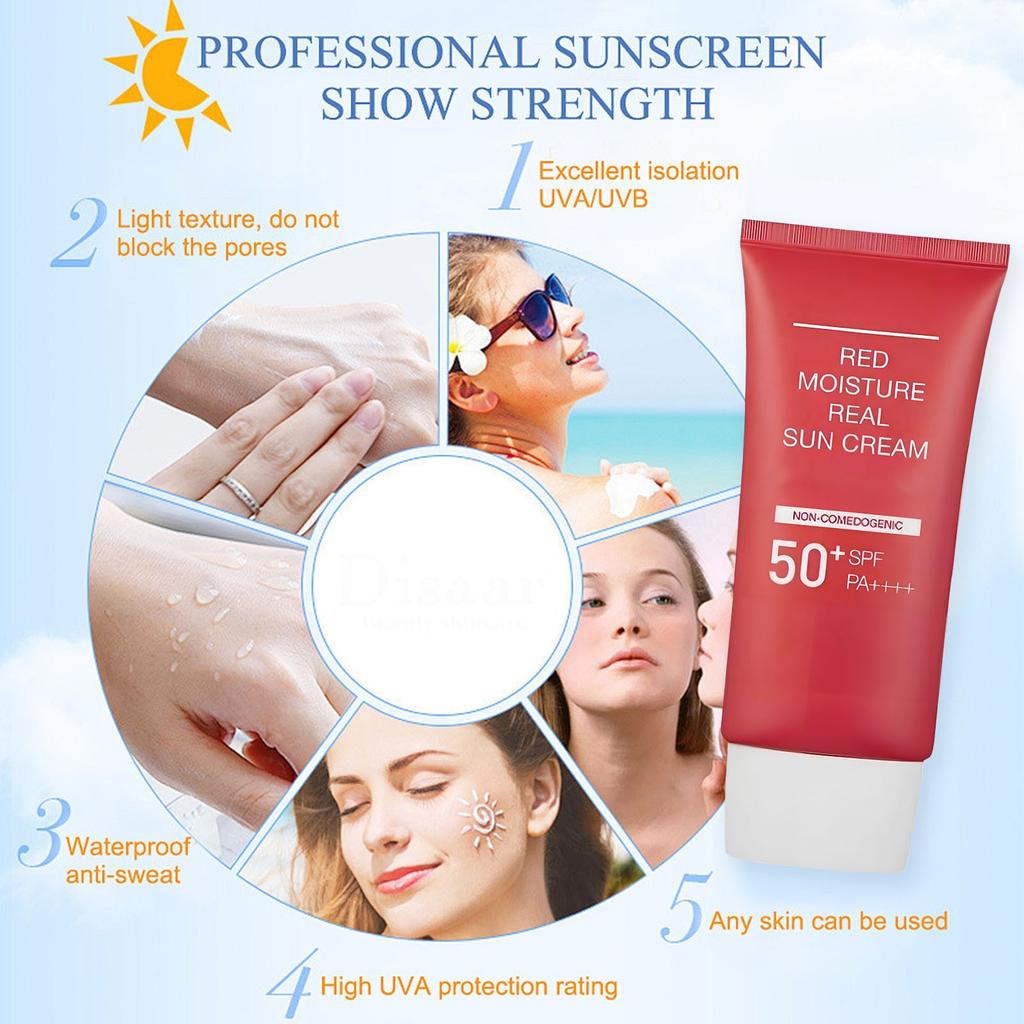 Солнцезащитный крем для лица увлажняющий освежающий нежирный солнцезащитный крем 50 мл