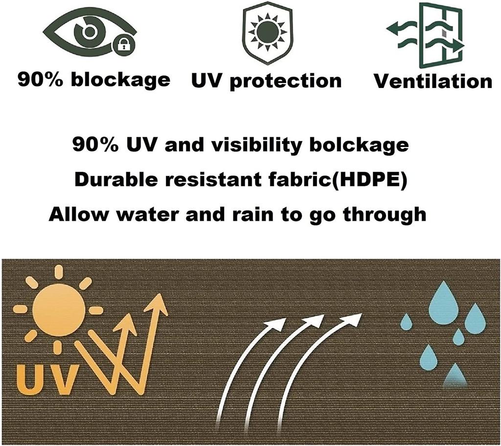 Балконный экран для защиты от непогоды, защитный экран, защитная сетка для защиты от непогоды, наружная сетка для крыльца, защитная сетка для перил, защита от ветра