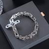 Fashion With 8mm Thick Man Trendy Emperor Chain Cross Bracelet Personalized Fashion Thick Stainless Steel