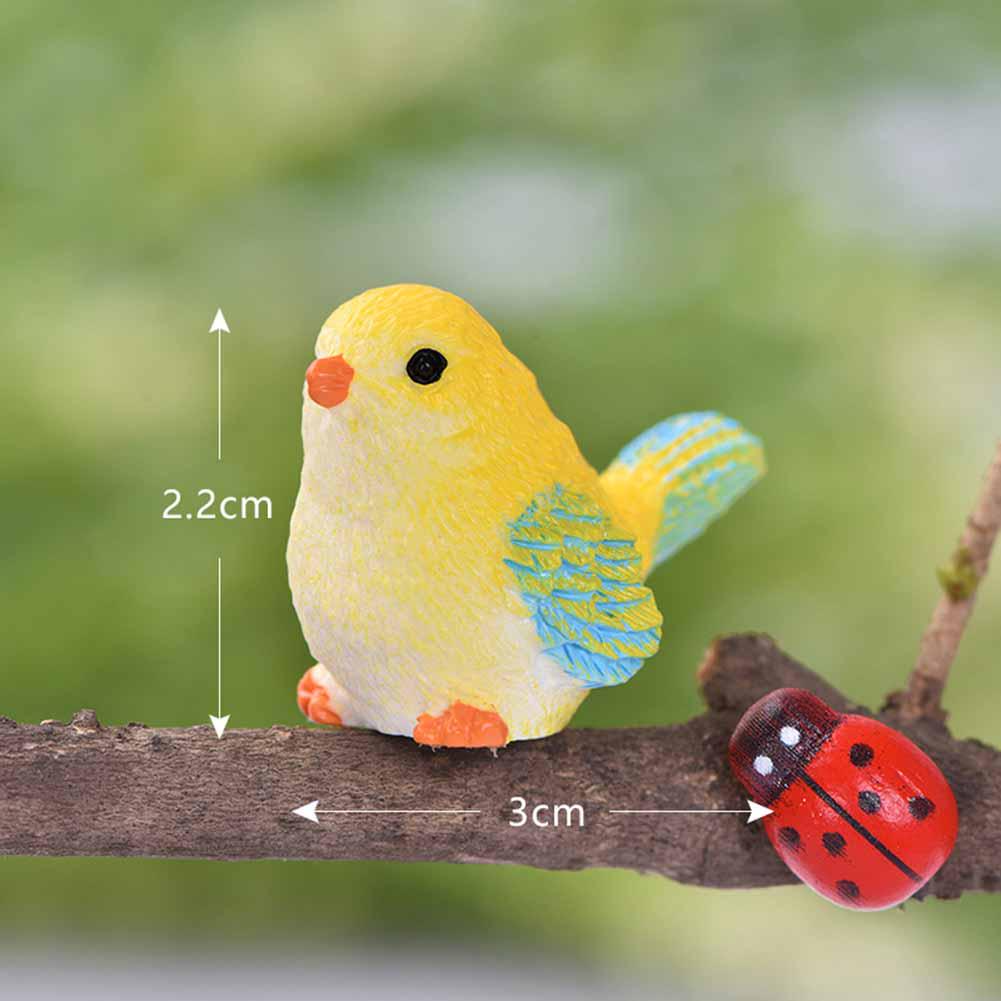 Bird Animal Mini Figurine Cute Simulation Model DIY Landscape Garden Ornament