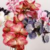 Handmade Artificial Vanda Orchid Flower Butterfly Orchid Fake Flower Branch  Outdoor Garden Decor