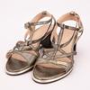 Women's Lirao Iridescent Gold 6cm Heeled Sandals LES TROPEZIENNES PAR M.BELARBI