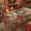 Christmas Decorative Tablecloths and Placemats, Red Tablecloths, Festive Prints, Living Room Dining Table and Coffee Table Tablecloths