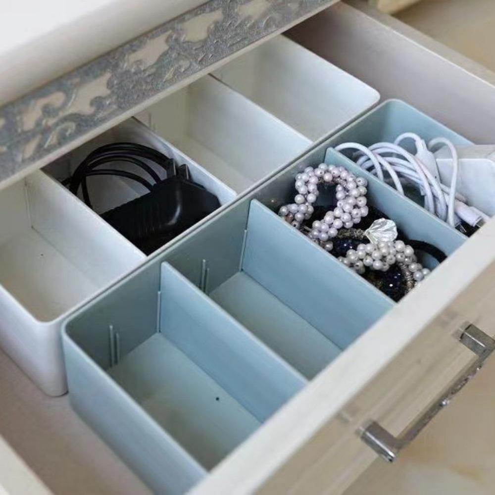 Multipurpose Cosmetic Storage Basket Plastic Divided Drawer Storage Box Desktop Storage Box