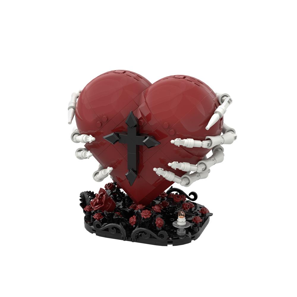 MOC Готический Модель Здания Святого Сердца Иисуса Христианское Святое Сердце Строительные Блоки Сборка Образовательные Игрушки Подарки на День Рождения для Детей