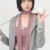 ZIZEMUSEUM KNIT TUBE TOP MUFFLER (INDY PINK)