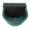 Livestock Water Bowl Green Plastic Automatic Livestock Water Feeder with Lid Float Ball for Cattle