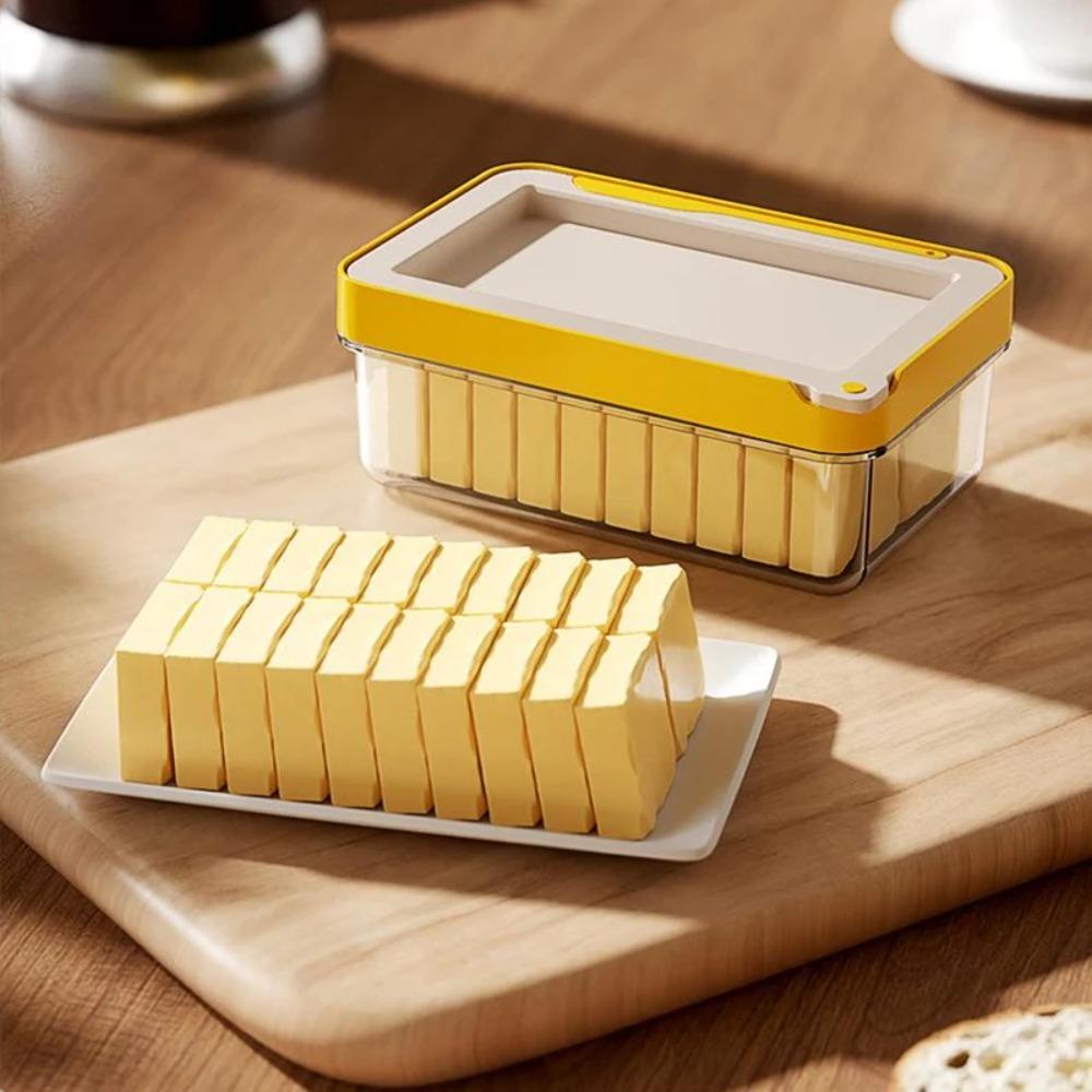 Leak Proof Butter Preservation Box Transparent Butter Slicer Box Creative Butter Keeper Lunch
