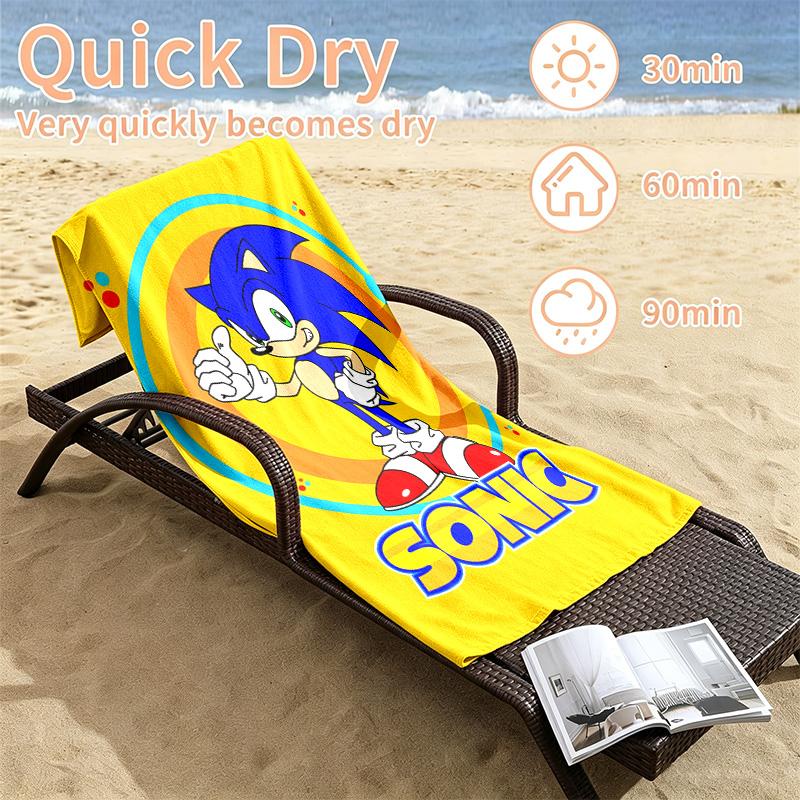 Sonic Beach towels also serve as bath towels summer essential a musthave for the outdoors the beach and the pool